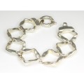 bratara " Contemporary Chainmaille ". argint. Franta. anii '90